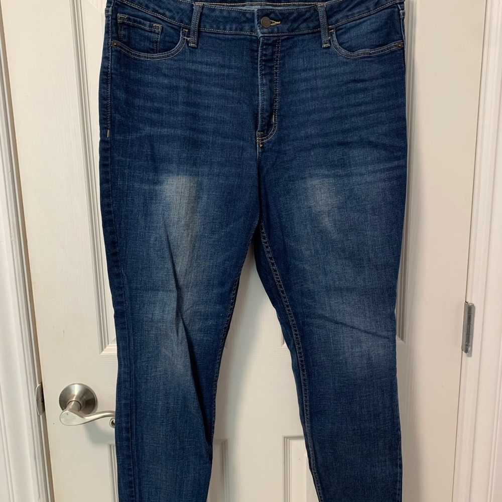 Old Navy High-Rise Super Skinny Jeans - Dark Blue